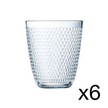 Set 6 Vasos Altos Vidrio Concepto Pampille 31cl