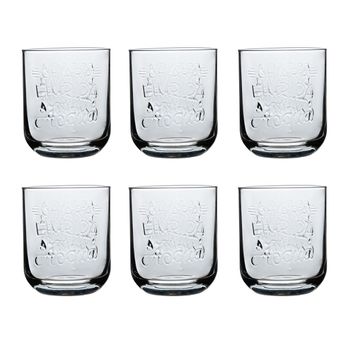 Set 6 Vasos Altos Vidrio Graphica 39,5cl