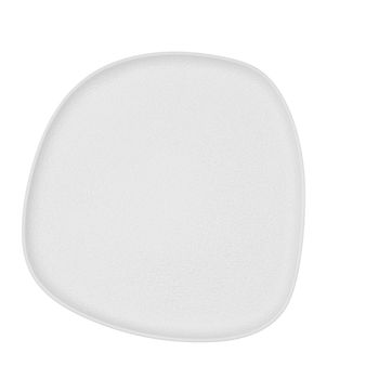 Plato Irregular Porcelana Fosil 26,3x25,5x2,4cm