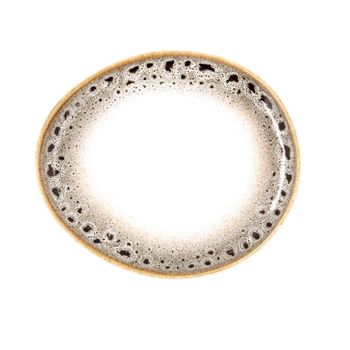 Plato Oval Blanco Porcelana Jaguar Freckles 18,7cm