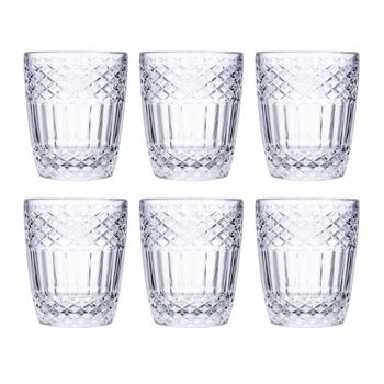 Set 6 Vasos Bajos Vidrio Medina 30cl