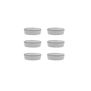 Set 6 Tapas 10,5cm Aceituna Porcelana Fi Gastro Black 10,5cm