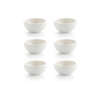 Set 6 Mini Boles Aperitivo Porcelana Bla Alaska 5,6x2,6cm