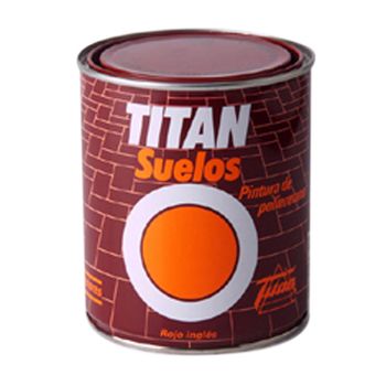 Pintura Suelos Rojo Ingles - Titan - 023055534 - 750 Ml..