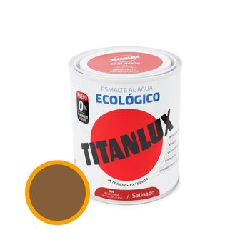 Esmalte Ecológico Al Agua Satinado Titanlux Ocre 750ml