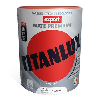 Pintura Vinílica Lavable Export Blanco Decoración 750ml Titanlux F31110034