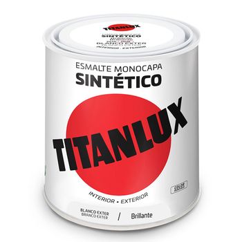 Esmalte Sintético Monocamada Brilhante Branco Exterior 566e 250ml Titanlux 5809021