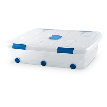 Caja Bajo Cama Transparente 56 L - Plasticforte - 11249..