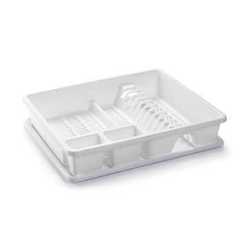 Escurreplatos C/bandeja Blanco - Plastiforte - 48x38x9 Cm..