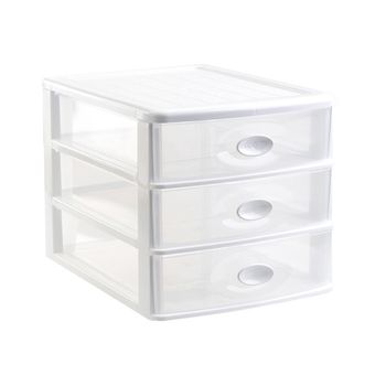 Organizador 3 Cajones Loira 36x27x27cm - Plasticforte - 1123601...