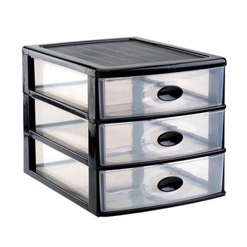 Organizador 3 Cajones Loira Ng 36x27x27cm - Plasticforte - 1123602..