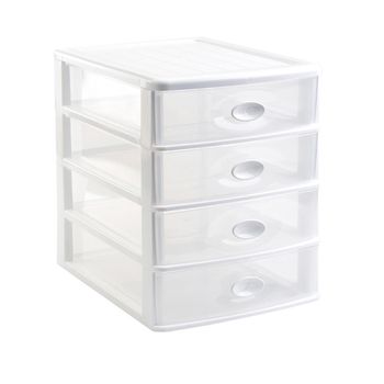 Organizador 4 Cajones Loira 36x27x35cm - Plasticforte - 1131201..