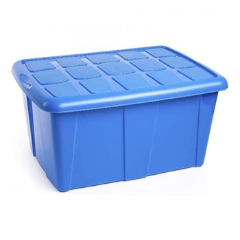 Caja De Almacenamiento Con Tapa Y Ruedas Apilable De Plastico 30l con  Ofertas en Carrefour