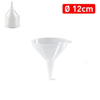 Embudo Plastico 12 Cm Transparente Plasticforte - Neoferr