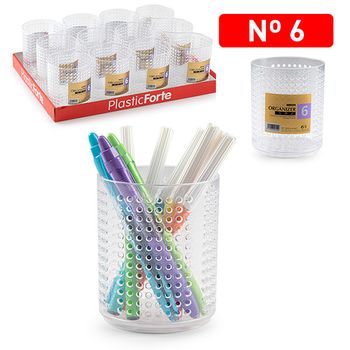 Portalapices Organizador Nº6 - 9x9x10 - Plasticforte - 12624..