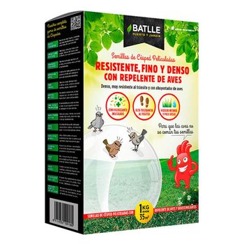 Semillas De Césped Resistente Fino Y Denso Repelente Aves 1kg