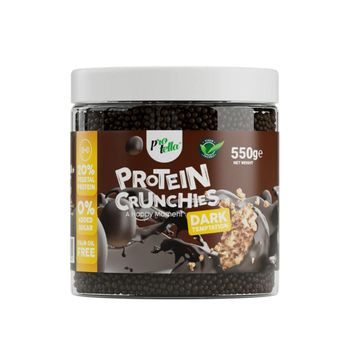 Protella - Protein Crunchies 550 G - Crujientes De Chocolate -  Sabor: Chocolate Negro