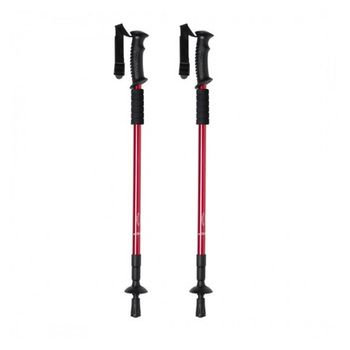 Set 2 bastones trekking aluminio 67-135 cm Aktive