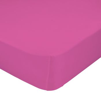 Bajera 100% Algodón Basic 105x200x32 Cm (cama 105) Fucsia