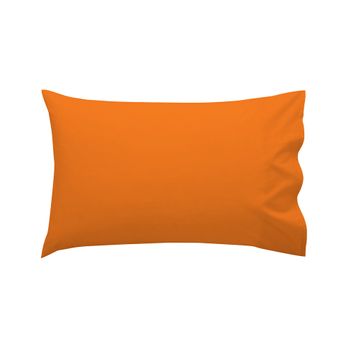 Funda De Almohada 100% Algodón Basic 50x30 Cm (cuna) Naranja