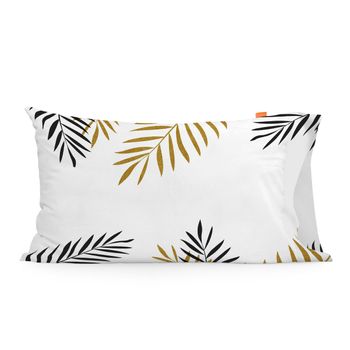 Funda De Almohada Happyfriday Blanc Foliage Multicolor 50 X 75 Cm (2 Unidades)