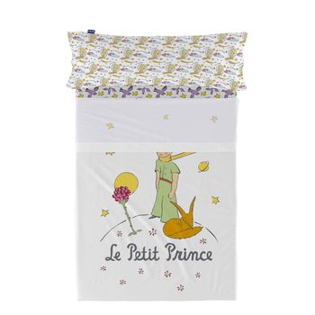 Juego De Sábanas Happyfriday Le Petit Prince Ses Amis  Multicolor Cama De 80/90 2 Piezas