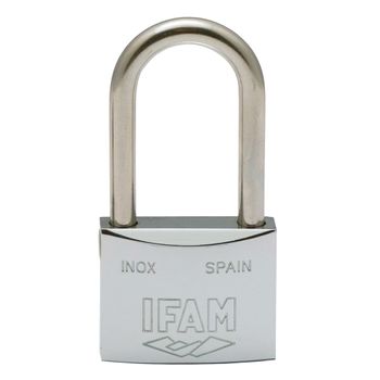 Candado Inoxidable 40al 40mm Con 2 Llaves. Arco Largo. Ifam