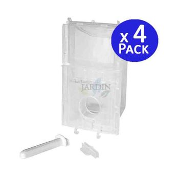 Hueveras de plastico con asa, lima, 19,5 x 18 x 7 cm (Pack 12)