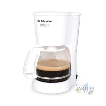 Cafetera blanca de 12 tazas con - Producto Americano