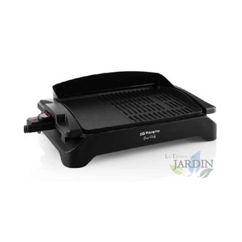 Plancha de asar eléctrica para carne y verduras, lisa y grill de 1500W,  superficie de 40x25cm BN3678 – Gem Supplies S.L.