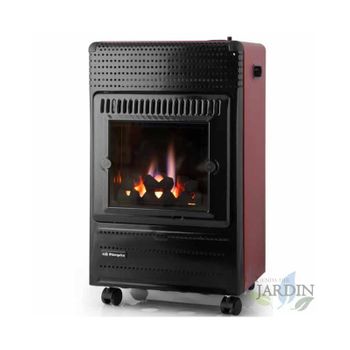 Estufa Orbegozo Hbf120 Llama Azul Fuego Real 3800w Clase A Frontal Cristal  Blanco Gas Butano/propano