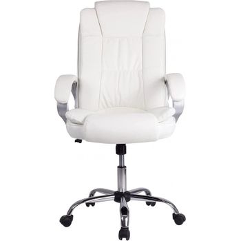 Silla De Oficina Ergonomica Silla De Trabajo Con Ruedas Blanca con