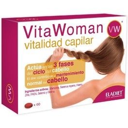 Eladiet Vitawoman Vitalidad Capilar 60 Comp