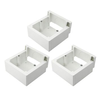 Pack De 3 Cajas De Superficie Enlazable 85x85x42mm