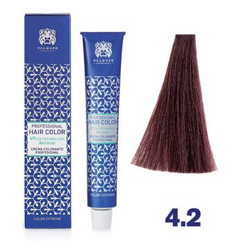 Tinte Valquer Vplex 60 Ml 4.2 Castaño Medio Violeta