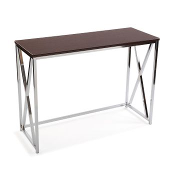 Mueble Recibidor Estrecho Para La Entrada O El Pasillo, Mesa Consola, Marrón, 76x40,5x106,5cm