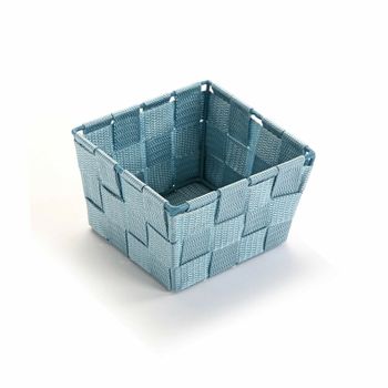 Organizador De Maquillaje Pequeño Azul (14 X 9 X 14 Cm)