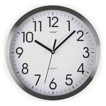 Reloj De Pared Aluminio (4,1 X 25 X 25 Cm)