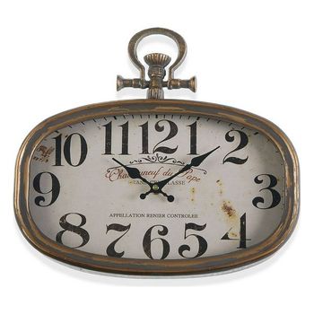 Reloj De Pared Chateau Metal (35 X 6 X 32,5 Cm)