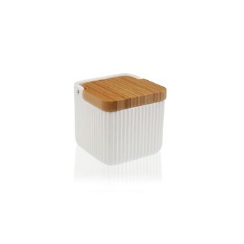 Salero Ceramica Tapa Bambu Marca