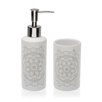 Set De Baño Mandala Cerámica