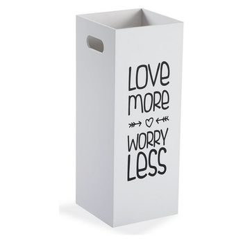 Paragüero Love More Worry Less Madera Mdf (21 X 53 X 21 Cm)