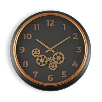 Reloj De Pared Engranaje Metal