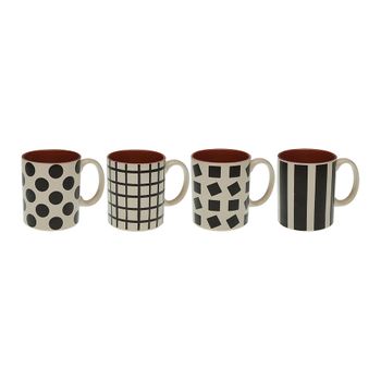 Juego De Tazas De Café Versa Porcelana (6 Piezas) (5,8 X 6 X 5,8 Cm) (5,7 X  5,5 X 5,7 Cm) con Ofertas en Carrefour