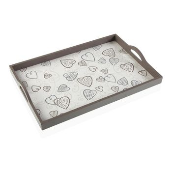 Bandeja Cozy Corazones Madera Mdf (30 X 5 X 45 Cm)