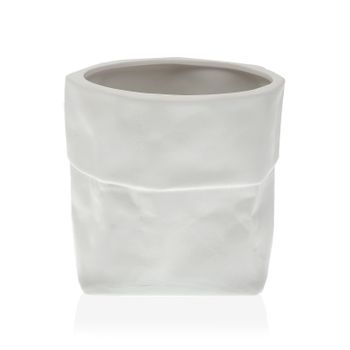 Maceta Ceramica Blanca 20x18