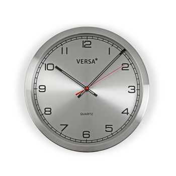 Reloj De Pared Aluminio (4,1 X 20 X 20 Cm)