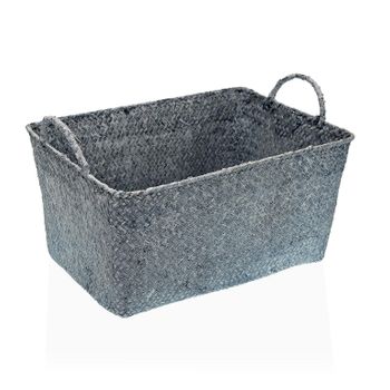 Cesta Rectangular C/asa Azul