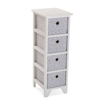 Cajonera De Armario Color Blanco Brillo, 4 Cajones, Mueble Auxiliar Para Interior  Armario 46x61x45 Cm con Ofertas en Carrefour