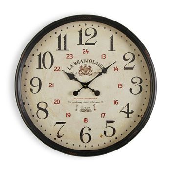Reloj De Pared Decorativo Para La Cocina, El Salón, El Comedor O La Habitación, Negro, 50x13,5x50cm